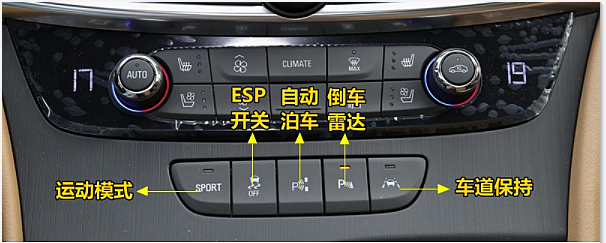 10款别克君越中控图解,2010别克君越中控按钮图解